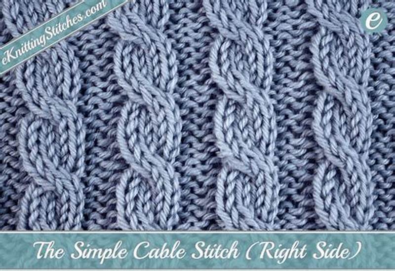 Simple Cable Stitch Pattern