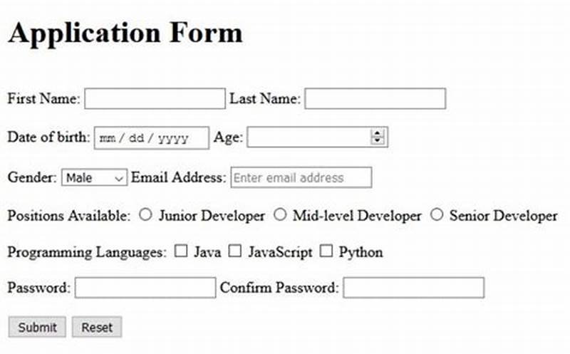 Simple Form Example
