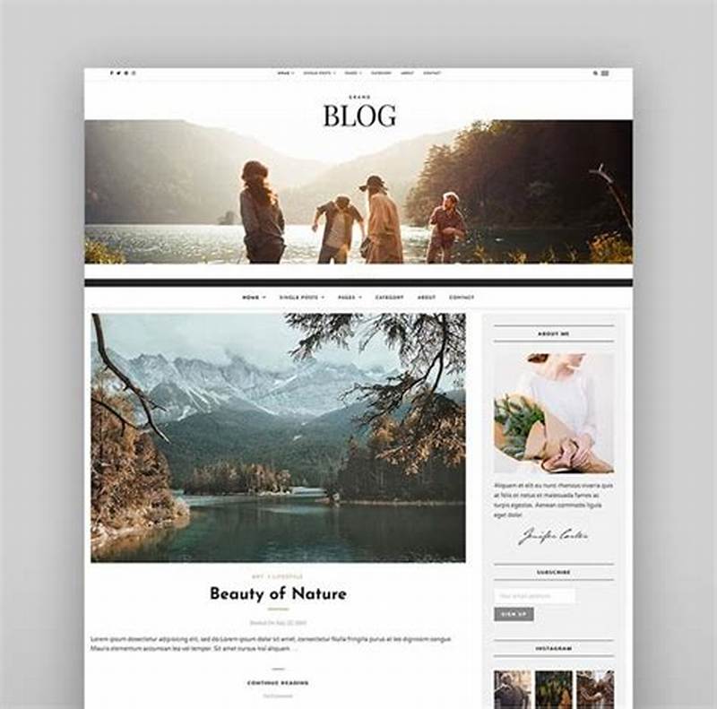 Simple Html Template Blog