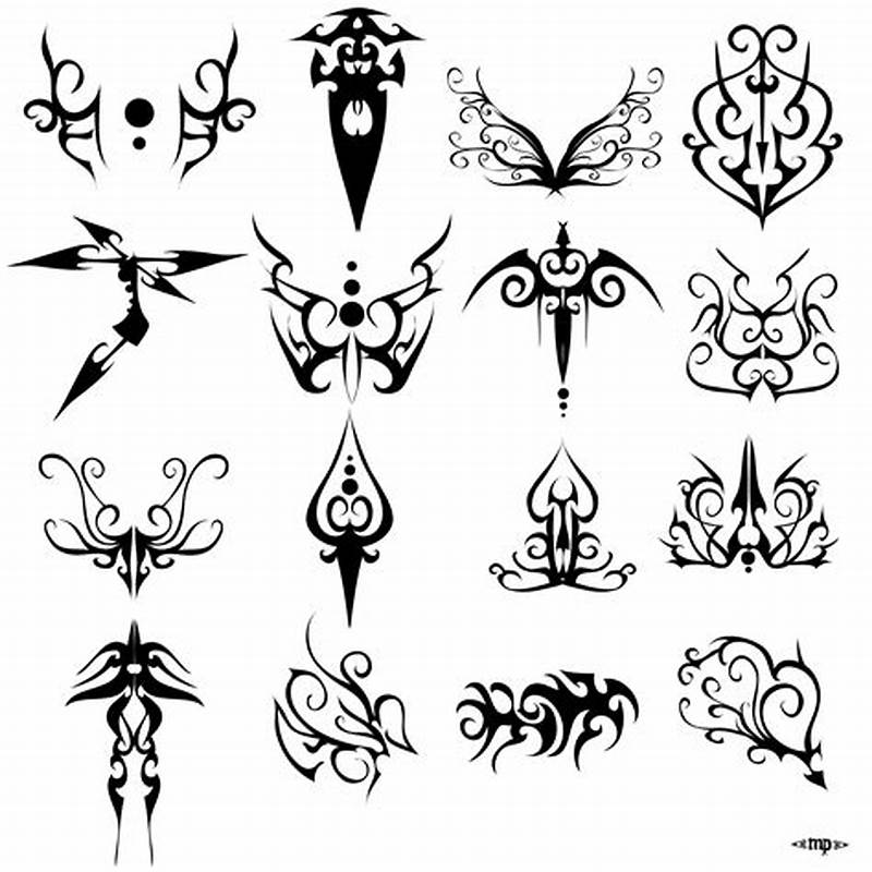 Simple Pattern Tattoo Designs
