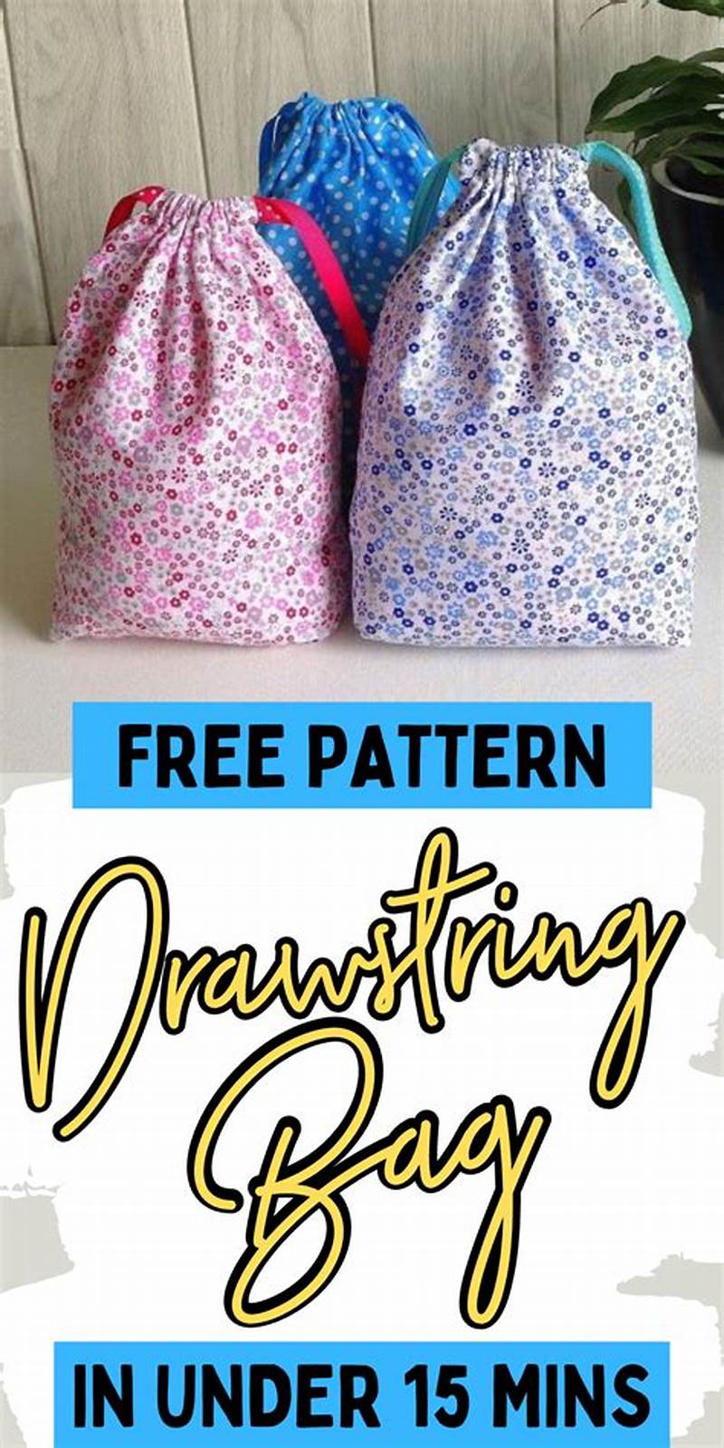 Simple Project Bag Sewing Pattern Free