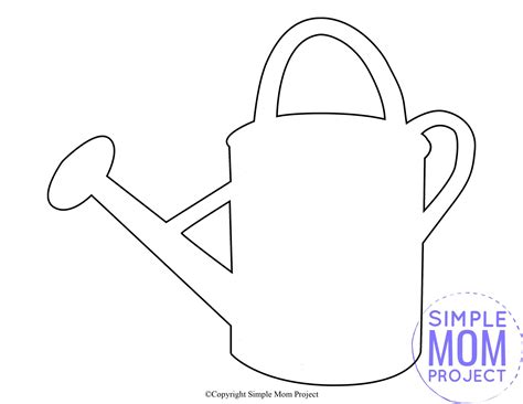 Simple Watering Can Template