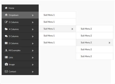 Simple Website Template With Drop Down Menu