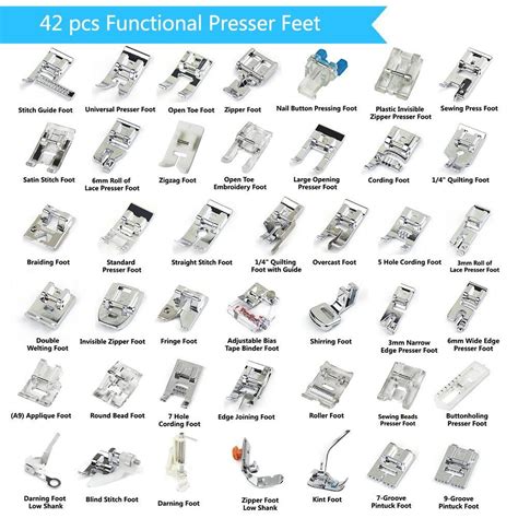 Singer Presser Feet Chart
