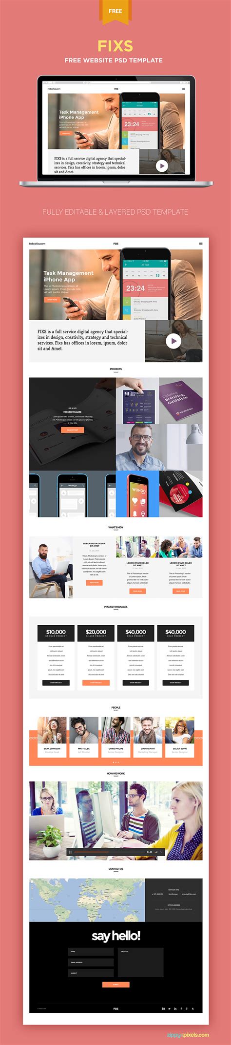 Single Page Website Template