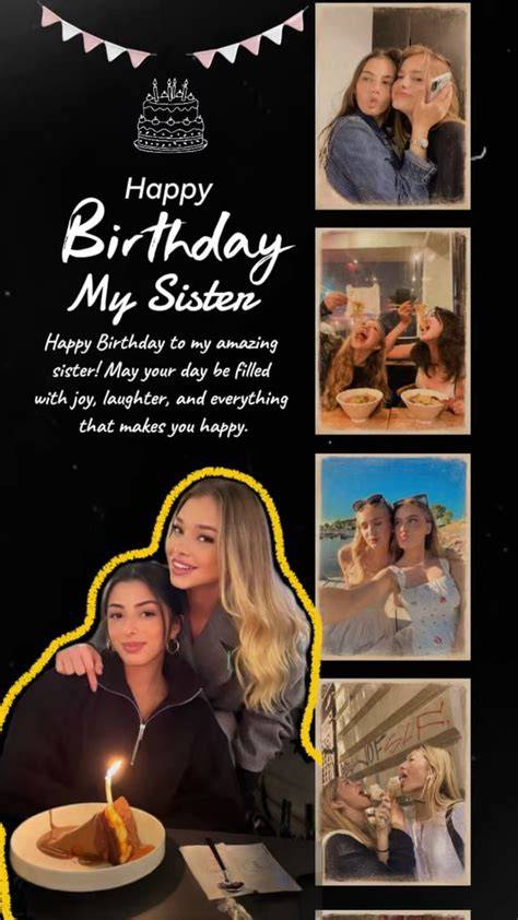 Sister Birthday Template Capcut