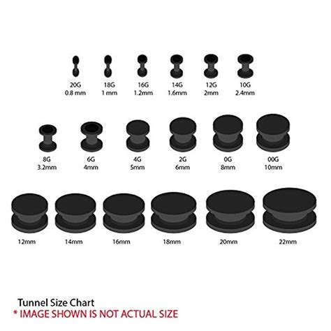 Size Chart Plugs