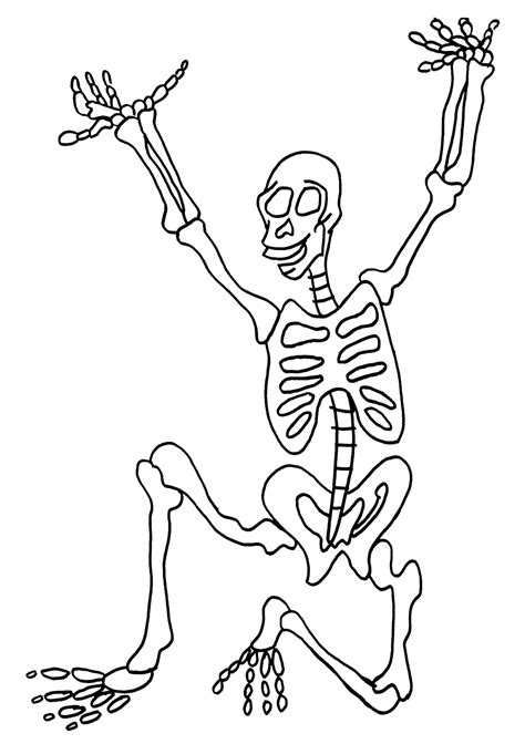 Skeleton Coloring Pages Printable