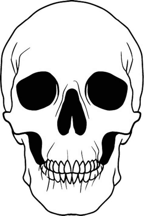 Skeleton Face Printable