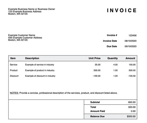 Skynova Free Invoice Template