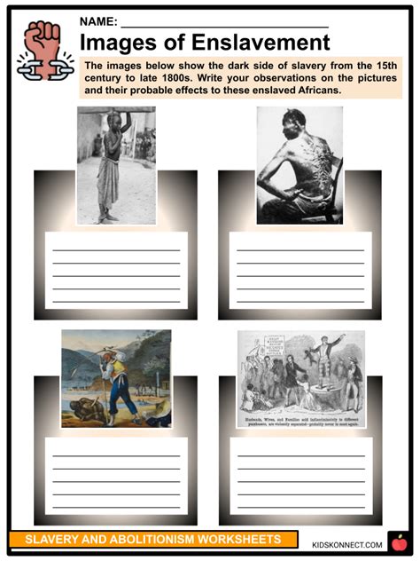 Slavery Printables