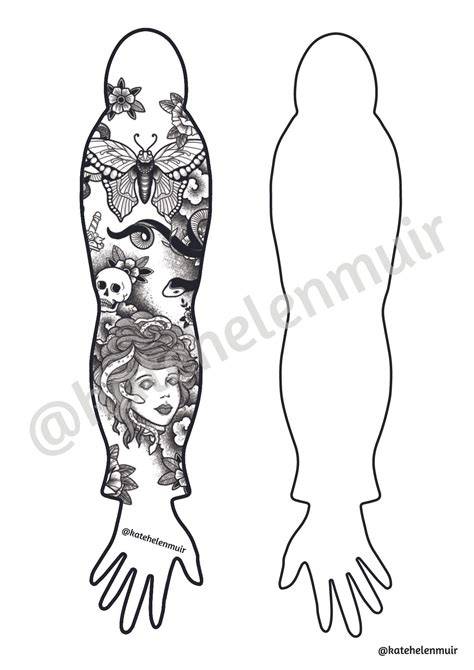 Sleeve Tattoo Template