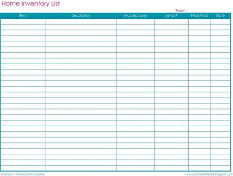 Small Business Inventory