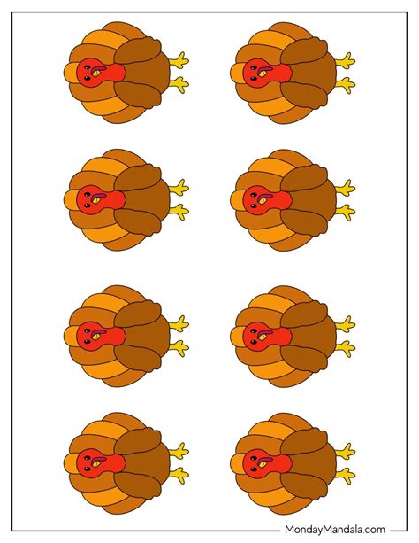 Small Turkey Printables