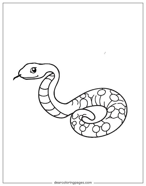 Snake Coloring Page Printable