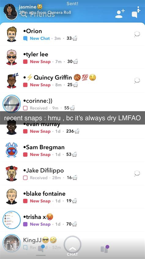 Snapchat Texting Template