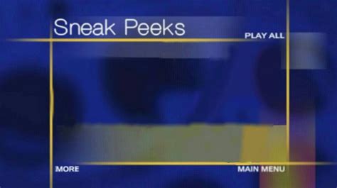 Sneak Peeks Menu Template