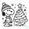 Snoopy-Christmas-Coloring-Pages