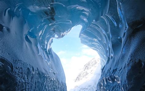 Snow Crystal Ice Cave Wallpaper