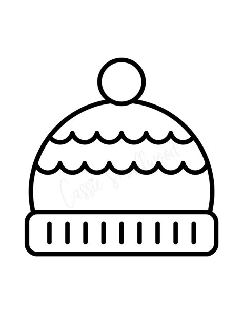 Snow Hat Template