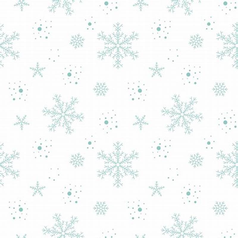 Snowflake Background Pattern