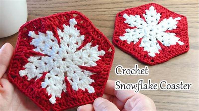 Snowflake Coaster Crochet Pattern