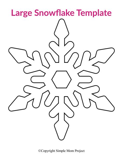 Snowflake Cut Out Template