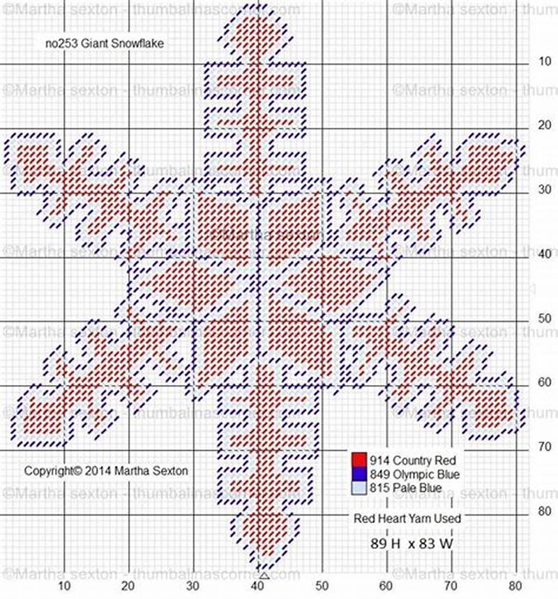 Snowflake Plastic Canvas Pattern
