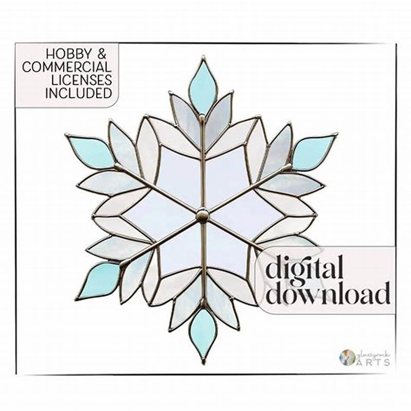 Snowflake Stained Glass Pattern