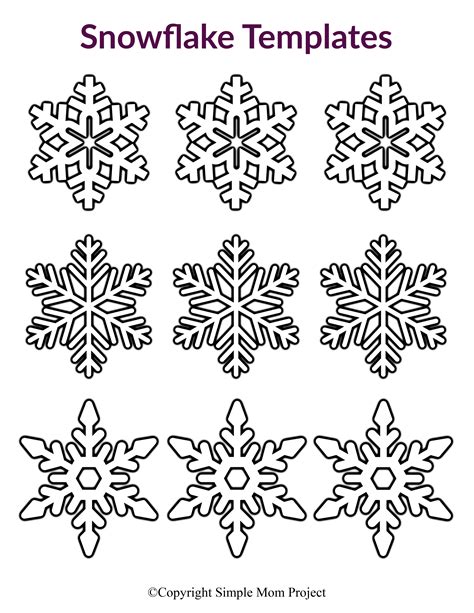 Snowflake Templates Free Printable
