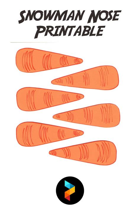 Snowman Nose Template