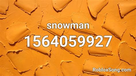 Snowman Roblox ID Code