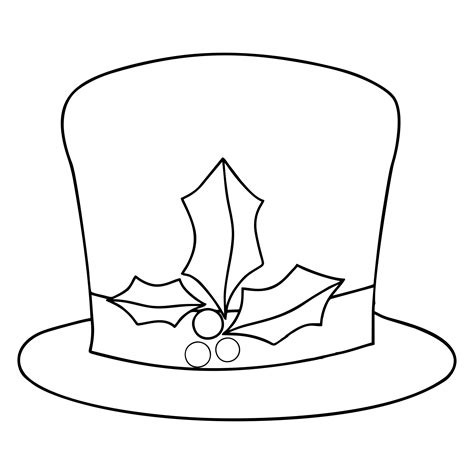 Snowman Template Hat