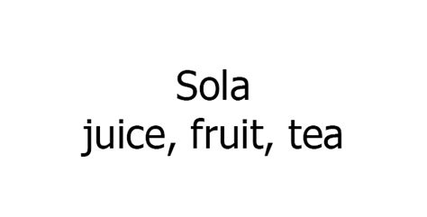 SoLa - Juice Fruit Tee