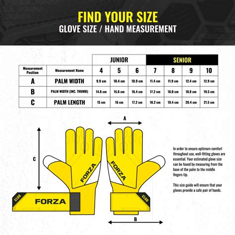 Soccer Goalie Size Chart
