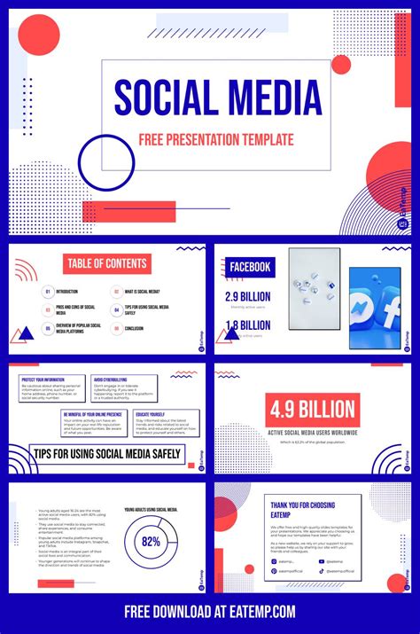 Social Media Presentation Template