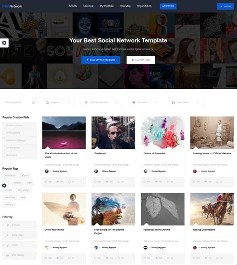 Social Network Template