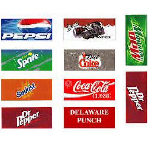Soda Machine Labels Printable