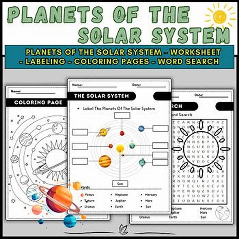 Solar System Labeling And Coloring Activity Answer Key