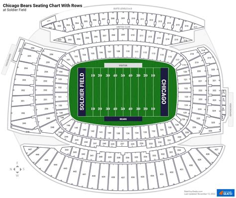 Soldier Field Seating Chart With Rows
