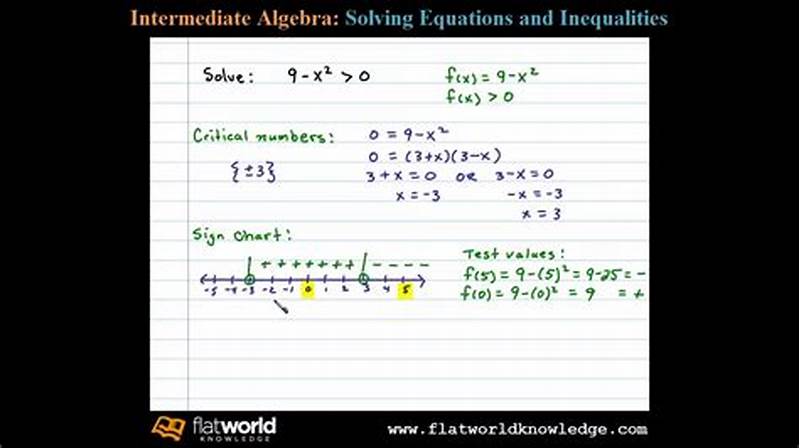 Solve The Inequality Using A Sign Chart