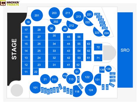 Sony Hall Seating Chart