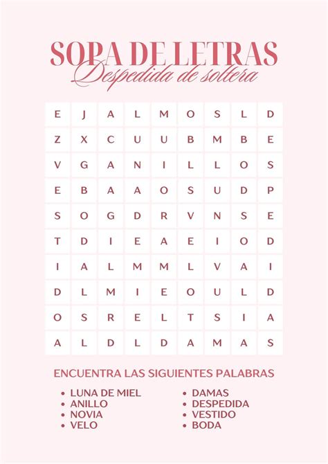 Sopa letras Agueda