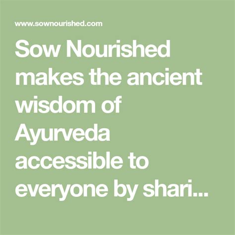 Sow Nourished (Ayurvedic Practitioner & Massage Therapist)