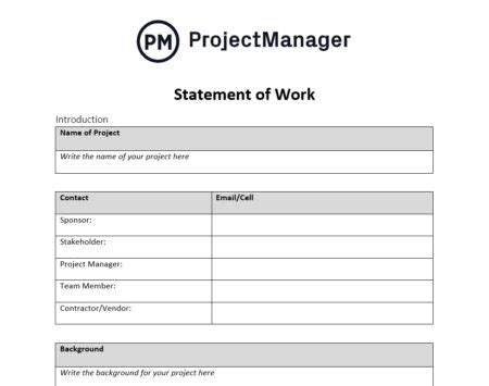 Sow Project Management Template