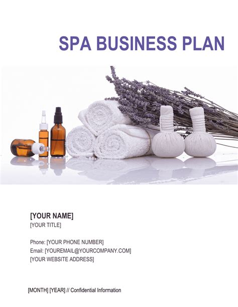 Spa Business Plan Template