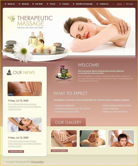 Spa Website Templates