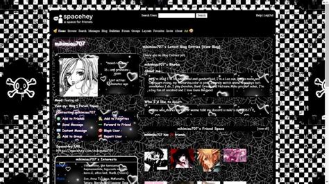Spacehey Profile Template