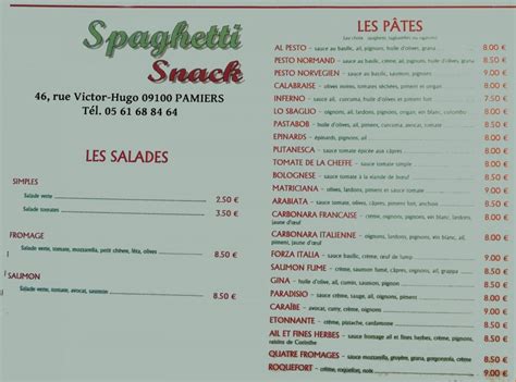 Spaghetti Snack à Pamiers