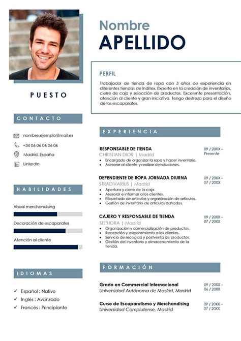 Spanish Resume Template